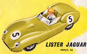 Lister Jaguar with Lights