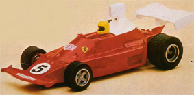 Fermeture Scalextric Ferrari 312 T Essieu avant et roues chrome utilisé-P2621 # x 