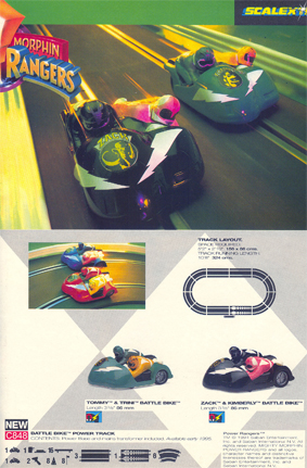 Power Rangers Battle Bike Power Track Set